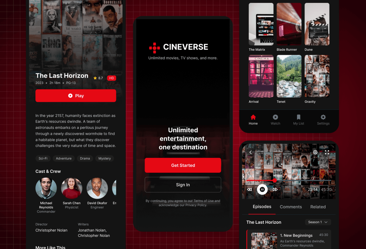Streaming App Design