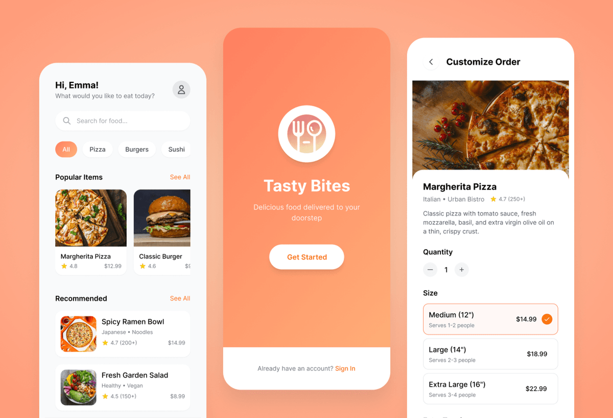 Tasty Bites Food Delivery App